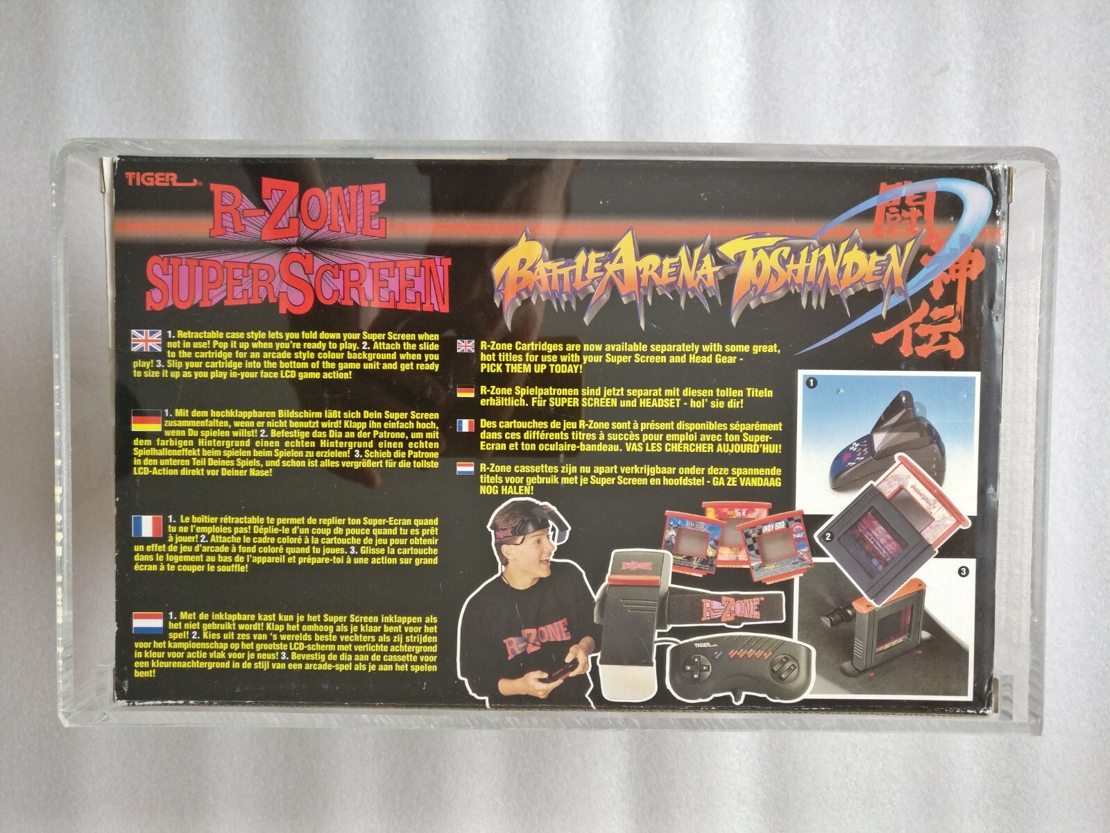 R-Zone Super Screen Console Graded 80 UKG Tiger 1996 Battle Arena Toshinden RARE