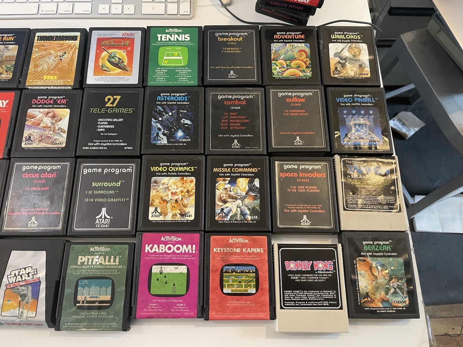 1977 Atari 2600 “Heavy Sixer” Console w/ 55 Games, Controllers, Manuals + Box