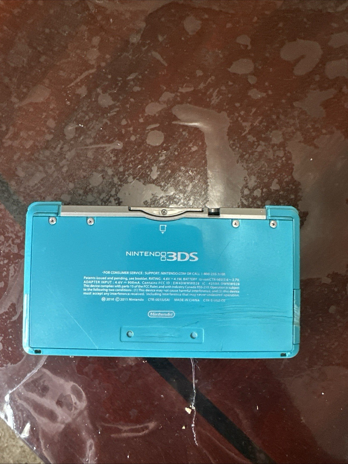 Nintendo 3DS Handheld Console System – Aqua Blue (CTR-001) (NTSC-U) + Games