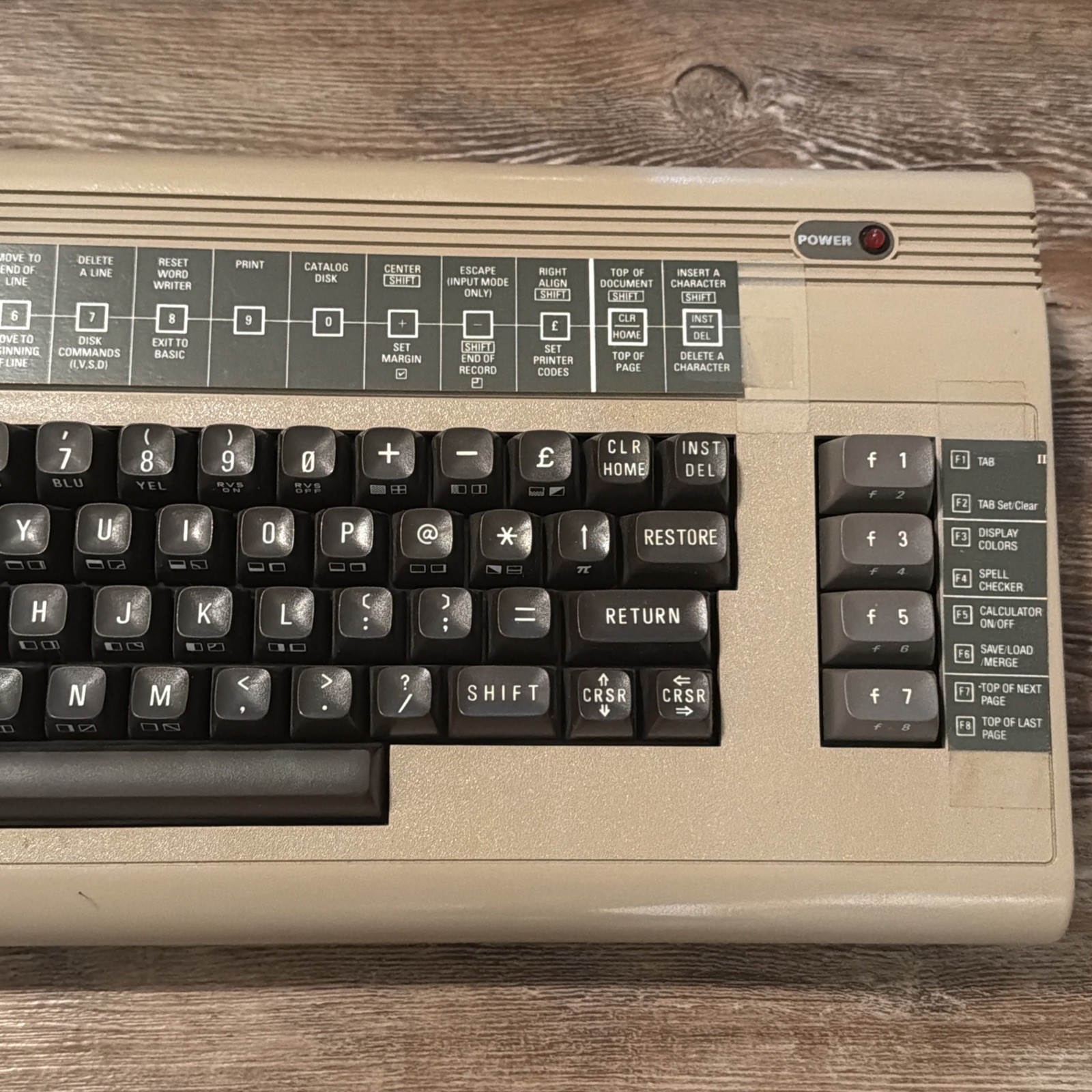 Commodore 64 Retro Computer With Command Overlay Strip PSU & Registration