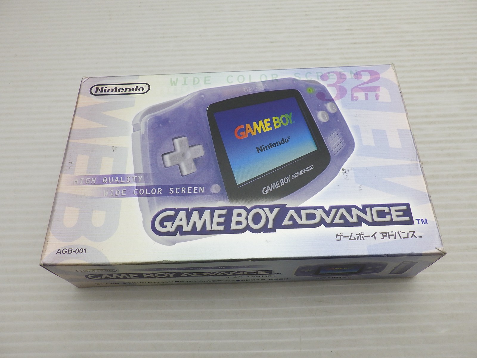 AS IS-Game Boy Advance Console (AGB-001 / Milky Blue) GameBoyAdvan 9000025590754