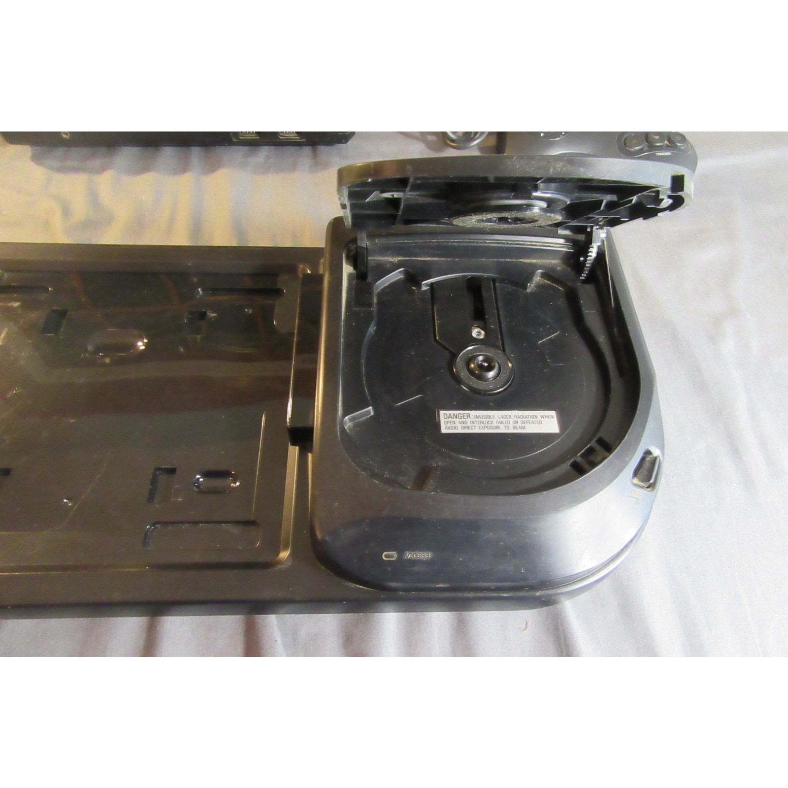 SEGA Genesis Model 1 Console Sega CD Model 2 (top-loading) Console + Ms. Pac Man