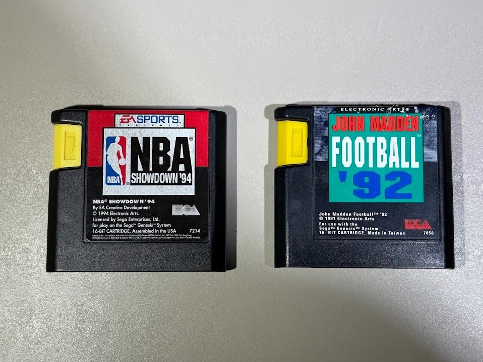 Sega Genesis Classic AtGames Bundle – Works Perfectly – NBA 94 & Madden 92