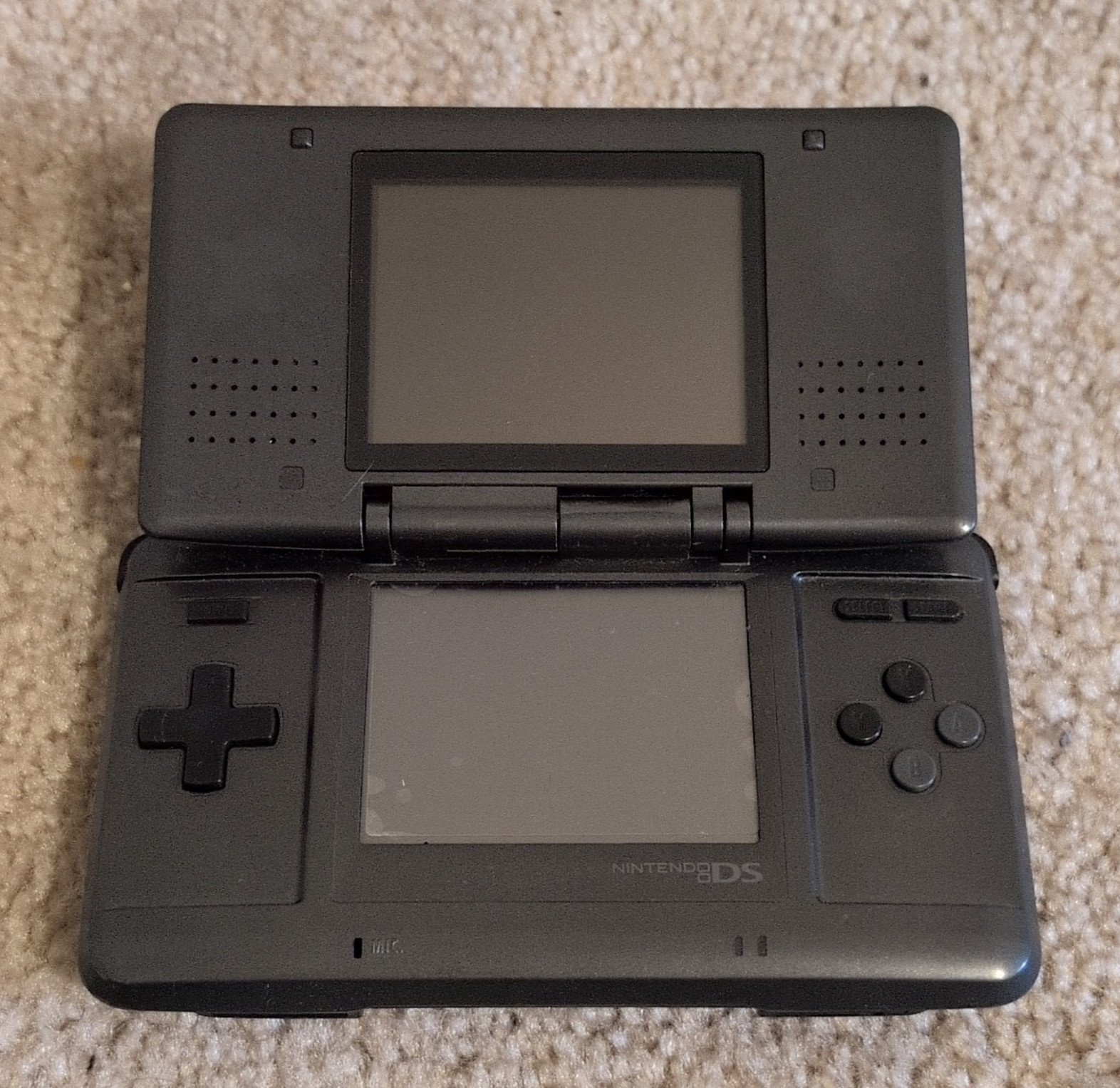Nintendo DS Lite Black Handheld Console USG-001, NO STYLUS OR CHARGER