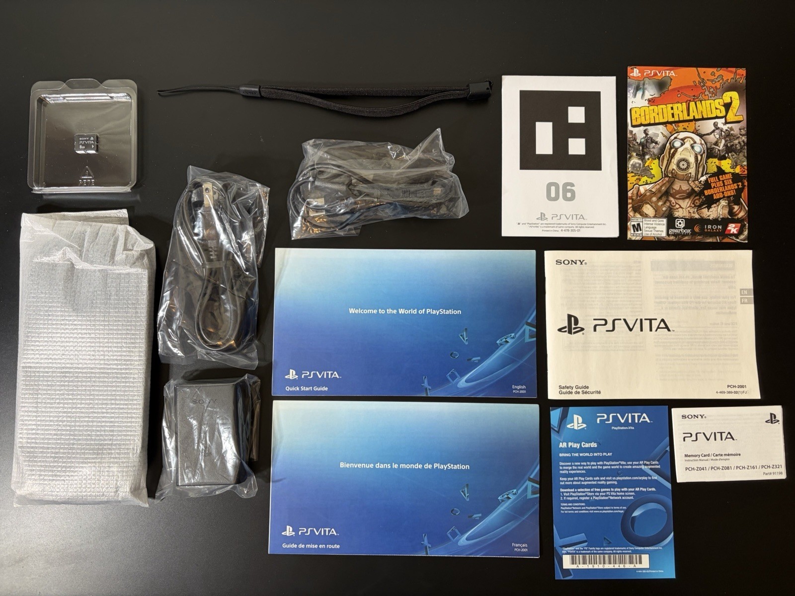 Borderlands 2 Sony PS Vita Black System PCH-2001 Complete In Box Mint Screen