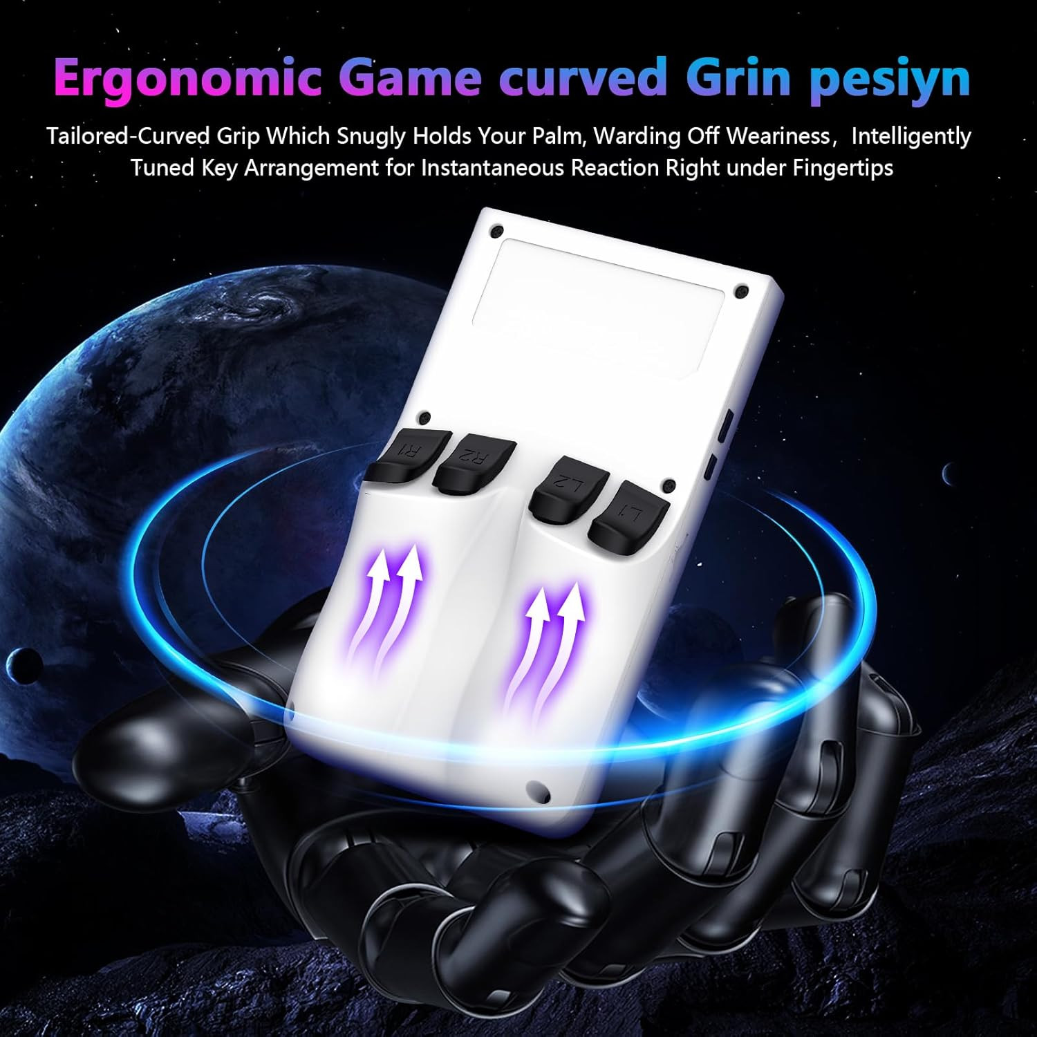 R36MAX Retro Handheld Game Console, 4.0 Inch 720X720 IPS Screen, 64GB Built-In 1