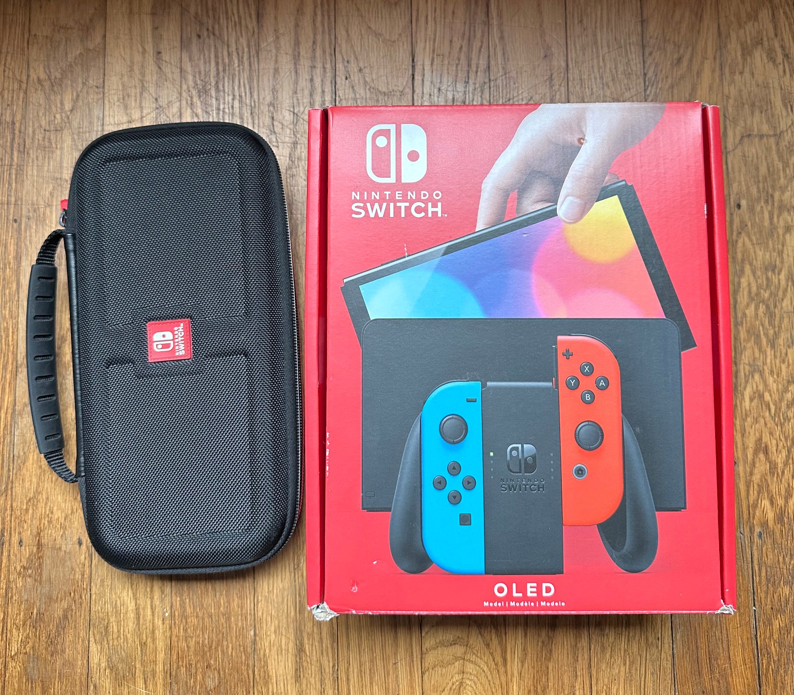 Nintendo Switch OLED Model HEG-001 – 64GB – Black/Neon Red/Neon| with Box