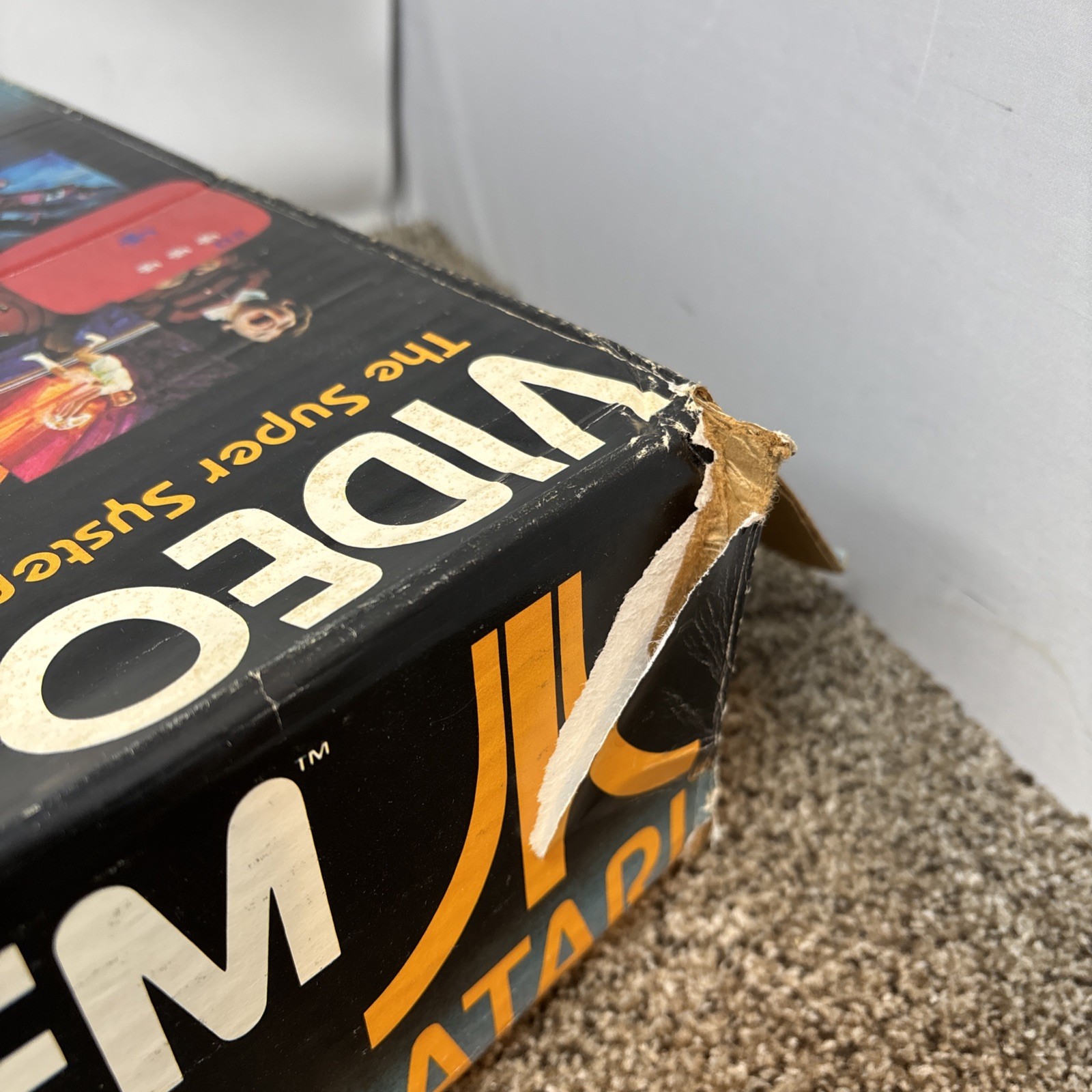 Atari 2600 Heavy Sixer Console In Box Chess Piece Box Tested Works Bundle