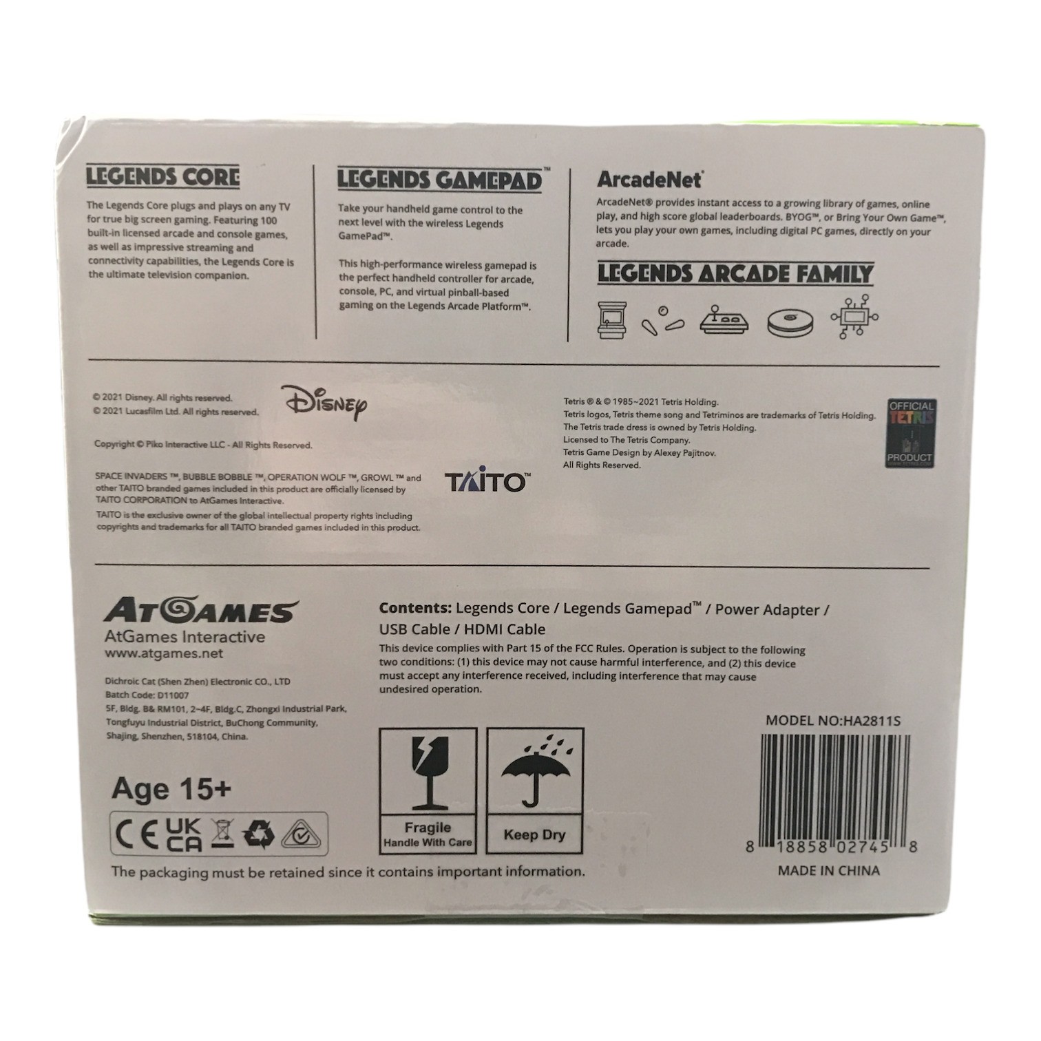 Open Box At Games Legends Core Plus Gamepad & Streaming Arcade Console