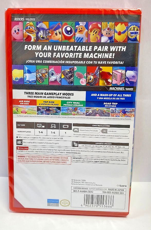 Kirby Air Riders (Multi-Language Switch 2 Brand New Game Special (2025 Racing)
