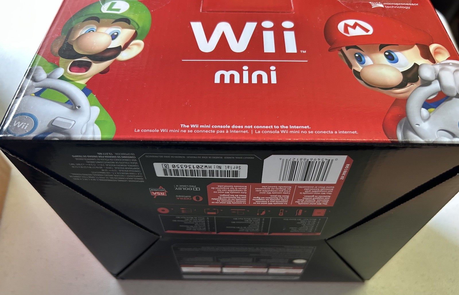 Nintendo Wii Mini Black Red Console Mario Kart Bundle Factory SEALED BRAND NEW