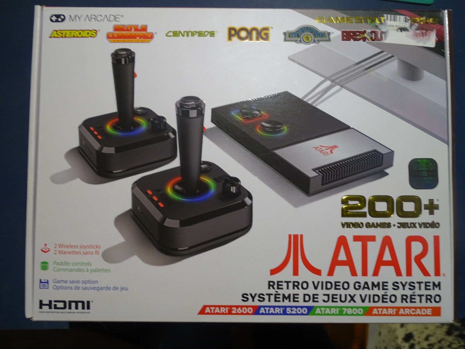 My Arcade Atari Game Station Pro Retro Video Game Console Atari 2600/5200/7800