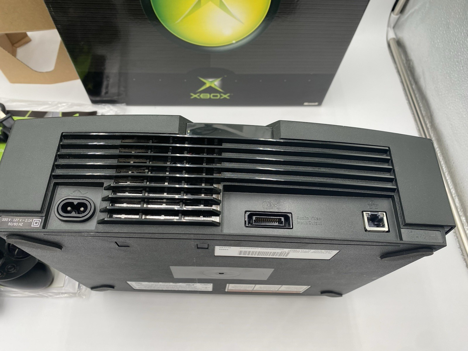 Microsoft Xbox Original video game system console CIB complete in box w/ foam