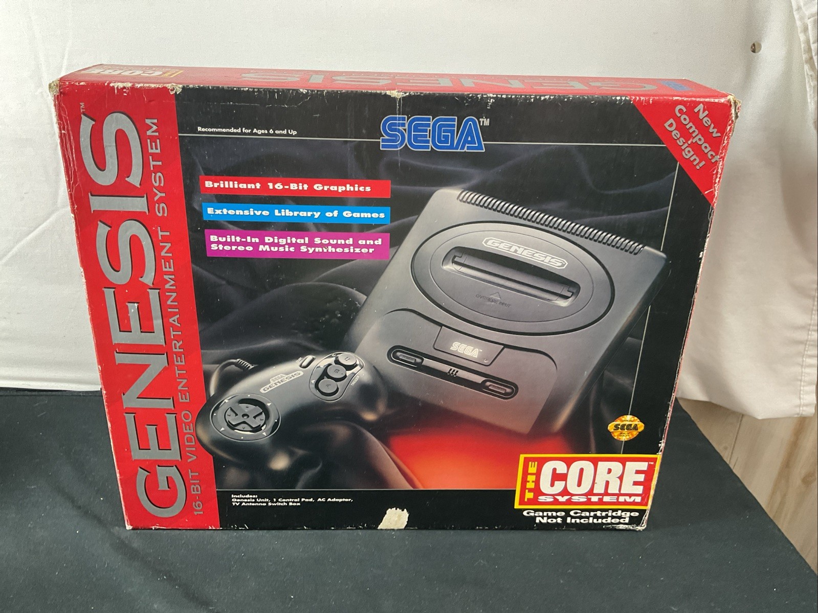 Sega Genesis 2 Mk-1631 In Original Box Tested Working 2 Controllers Read