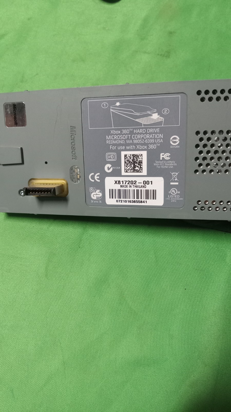Xbox 360 E Model 1538 Console + HDD & Controller | Powers On | Read Description