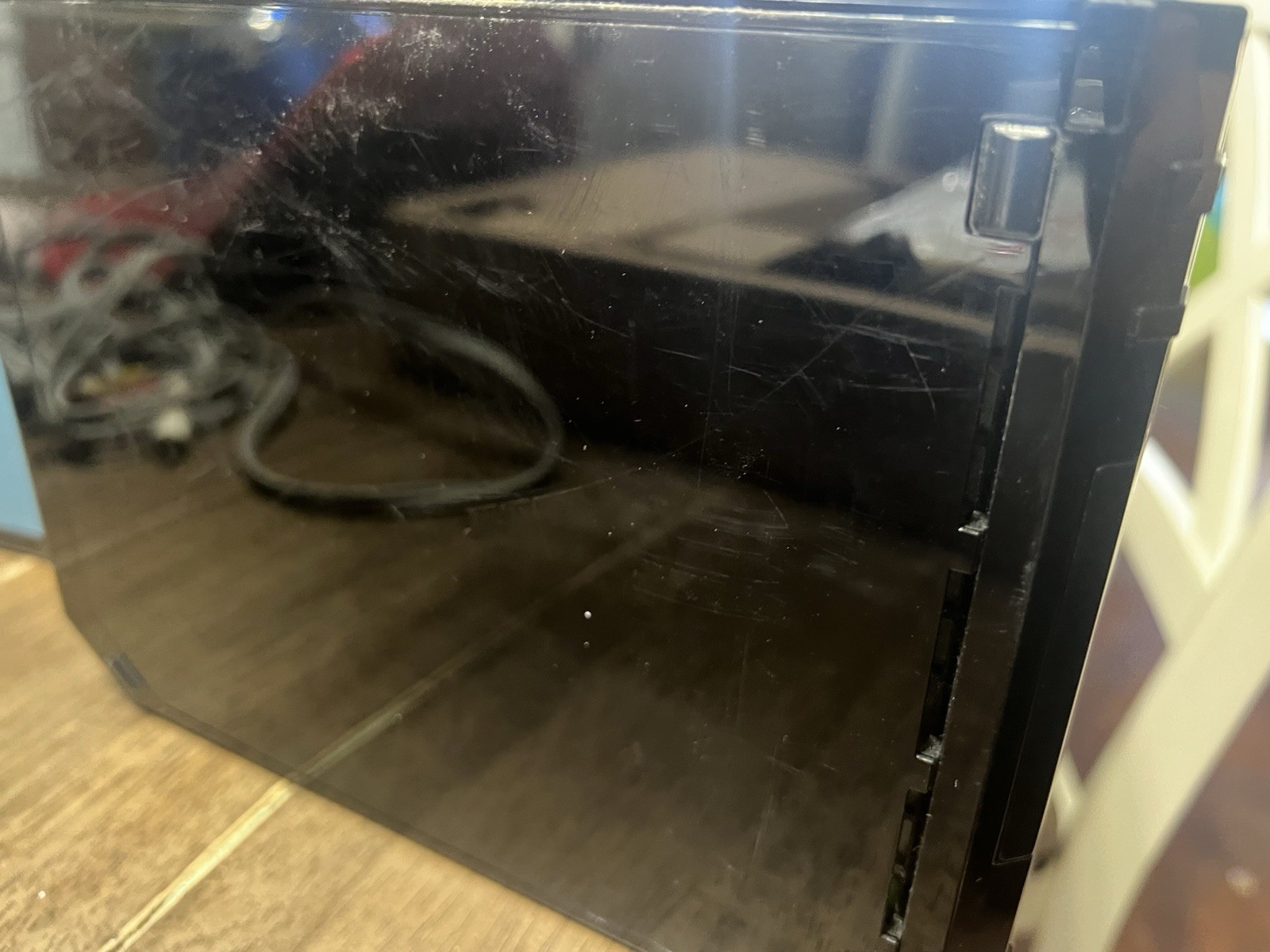 Nintendo Wii Black Console. Console And Hardware Only. No Mario Game. See descr
