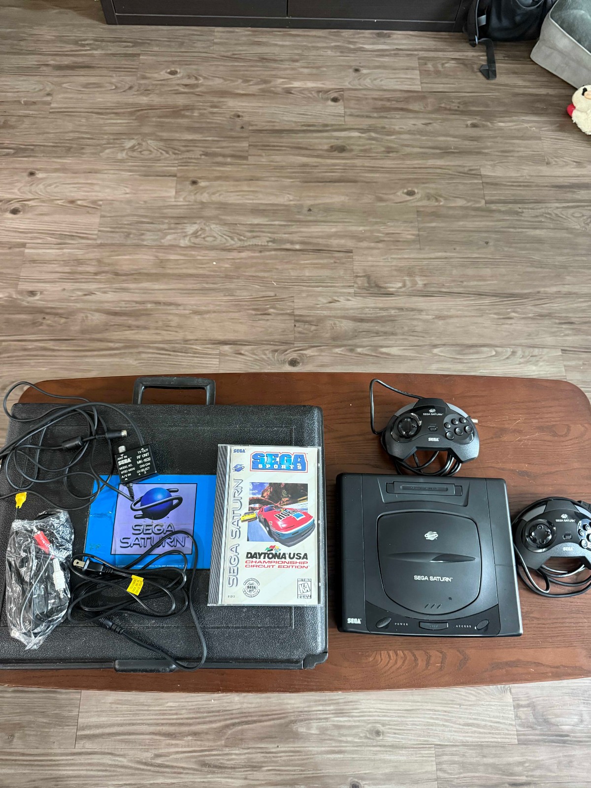 SEGA Saturn Console Black w/ Power & AV Cords, NTSC-U/C MK-80000 – READ DESCRIP