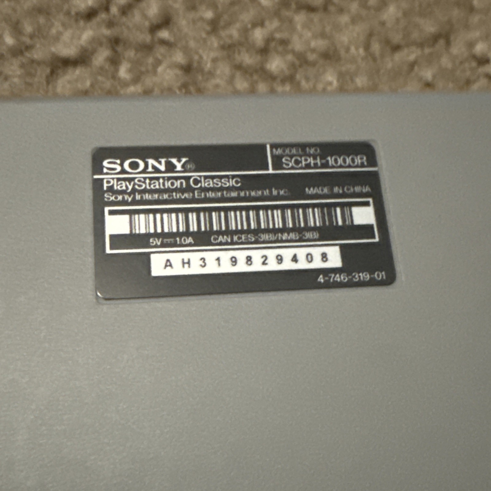 Sony PlayStation Classic PS1 Mini Console 2018, 20 Built-in Retro Games, TESTED