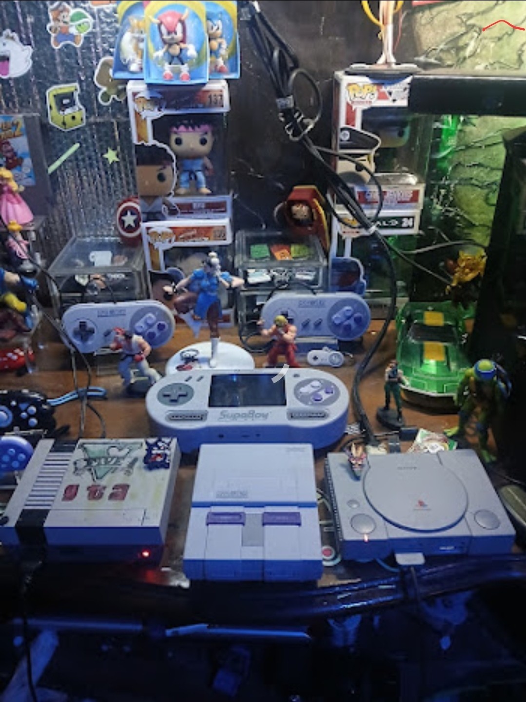 Nintendo SNES SupaBoy Hyperkin in Gray TESTED NO Battery W Madden SNES