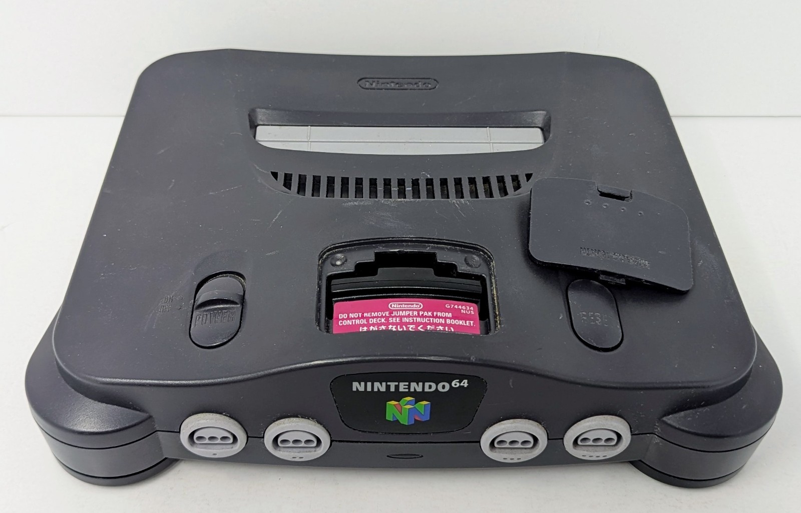 Nintendo 64 N64 Black Console Bundle w/ 2 Games – Wave Race – Tested!