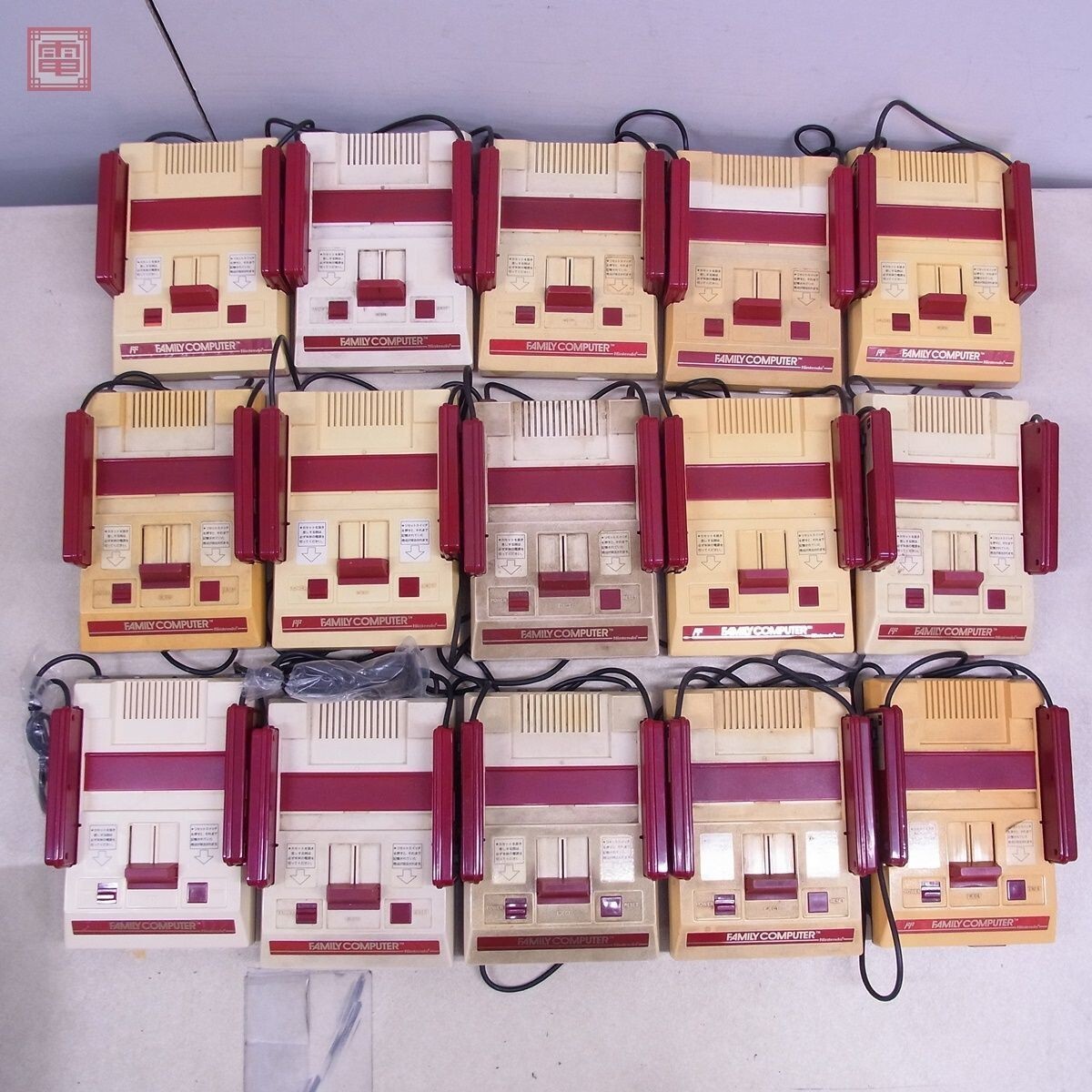 Famicom Console 15 LOT set for Parts Untested Nintendo game family computer Junk