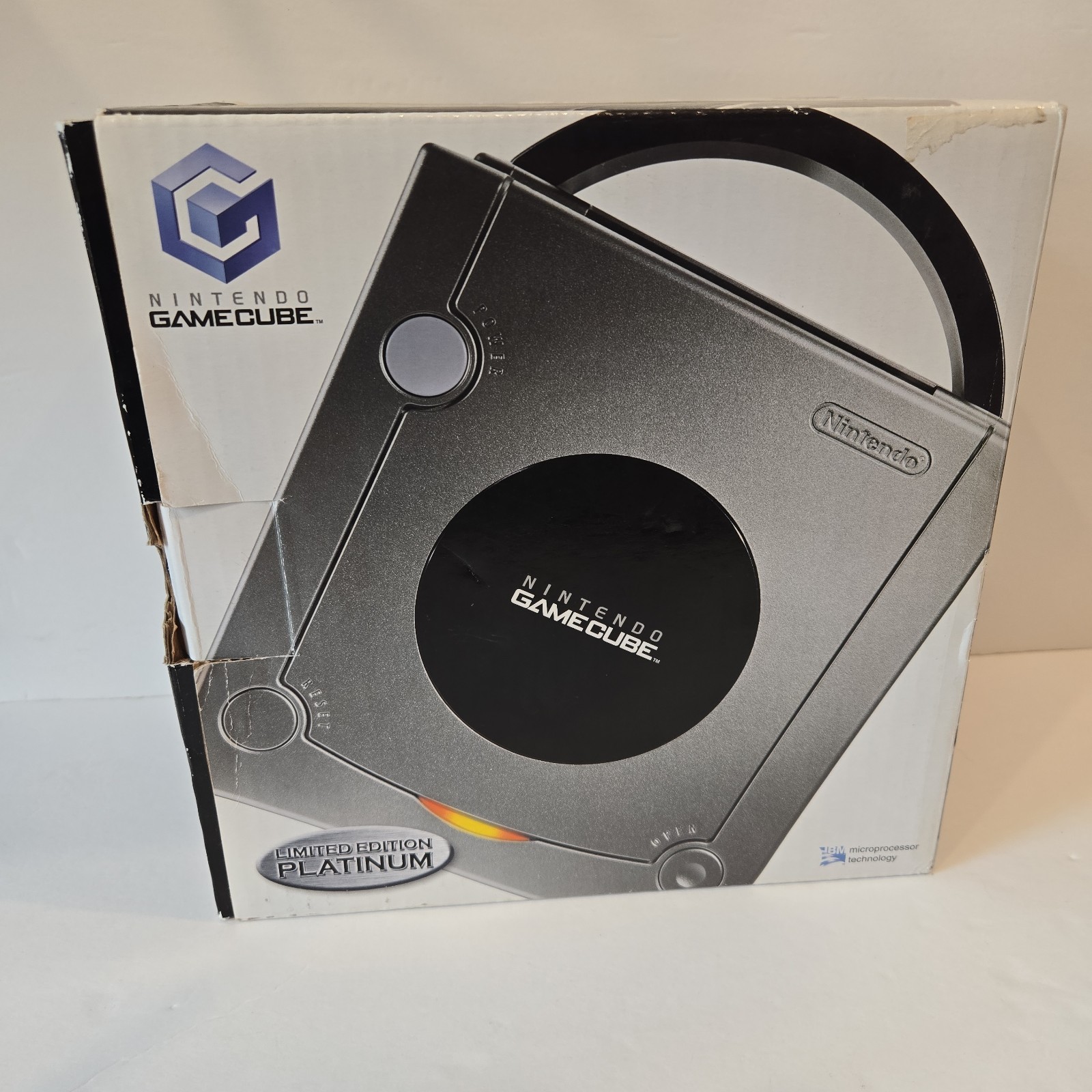 Gamecube System Platinum Edition Silver Box Only No Manuals No Console