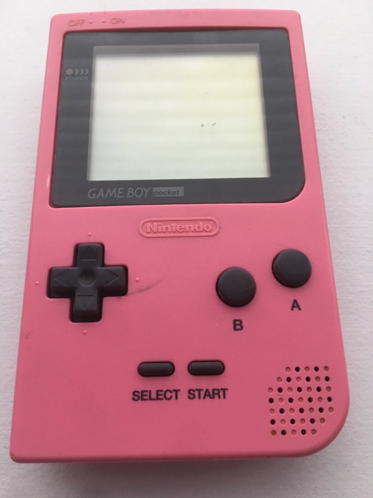 Nintendo Game Boy Pocket MGB-001 – Pink – 100% OEM – Tested Working RARE Import!
