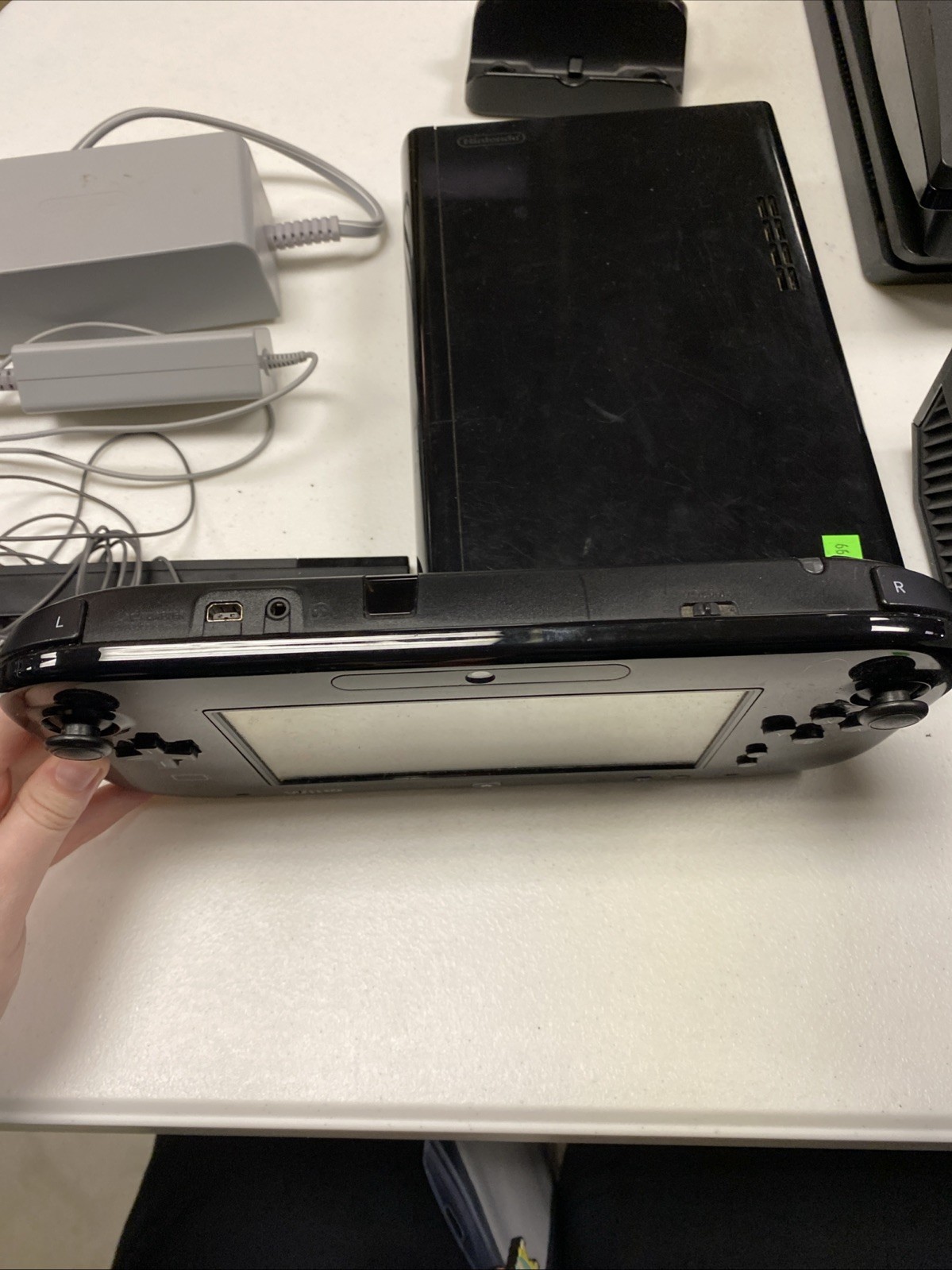 Wii U Console Black All Parts