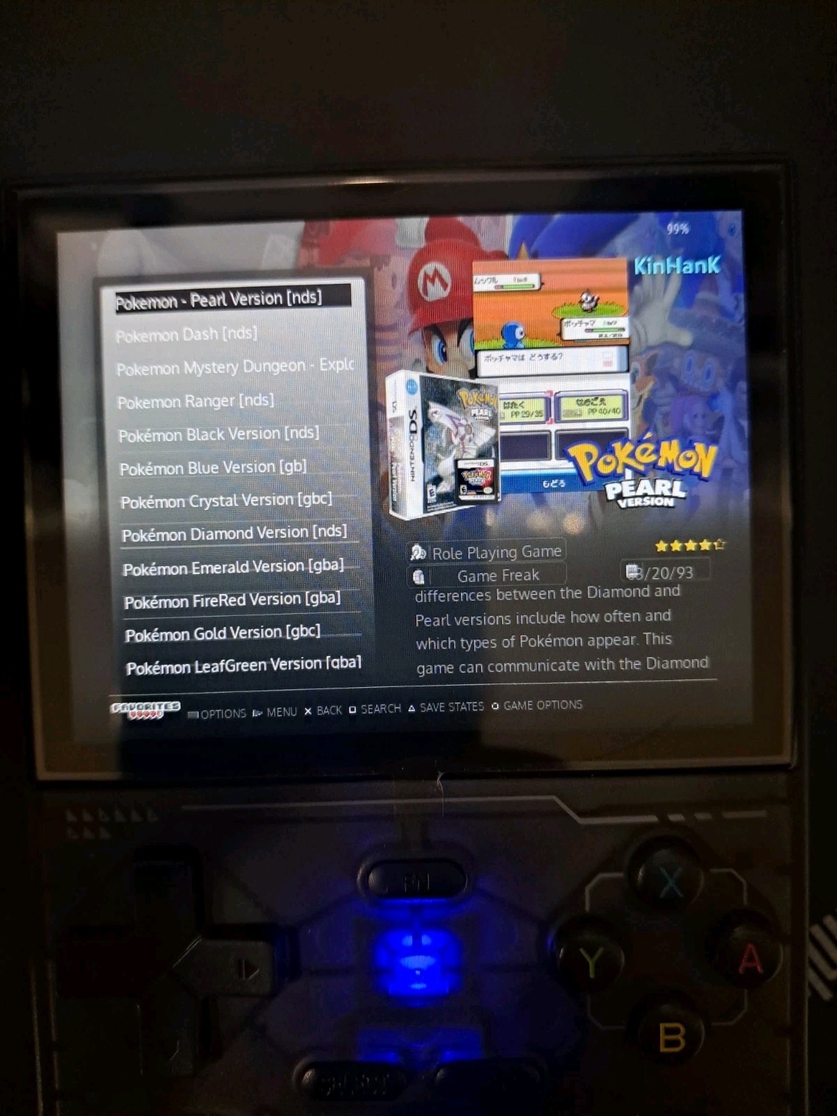Gaming Handheld Console With Pokemon Retro Collection & 10k+ Legendary Games