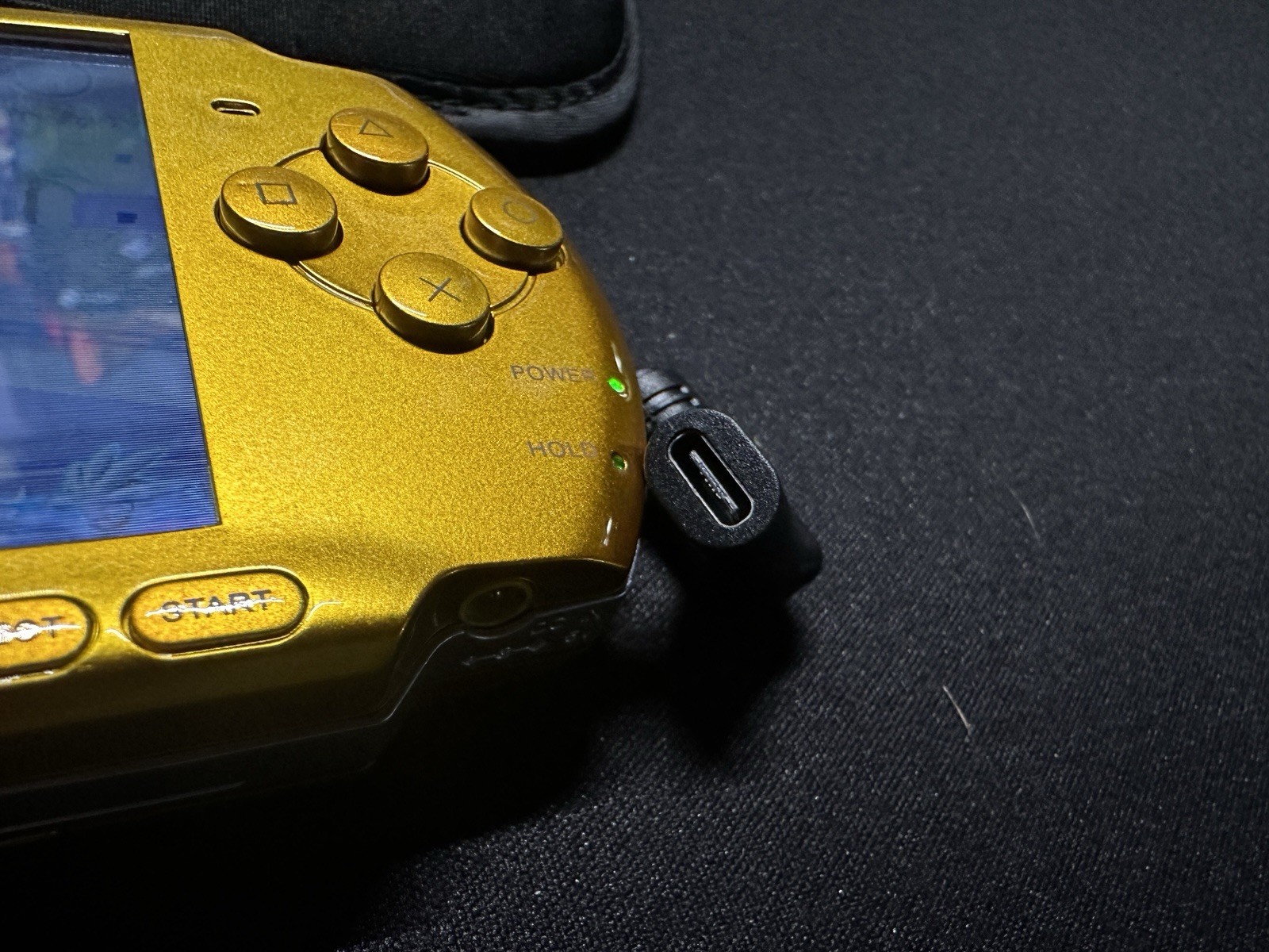Sony PSP-3000 Gold Handheld Console IPS Screen