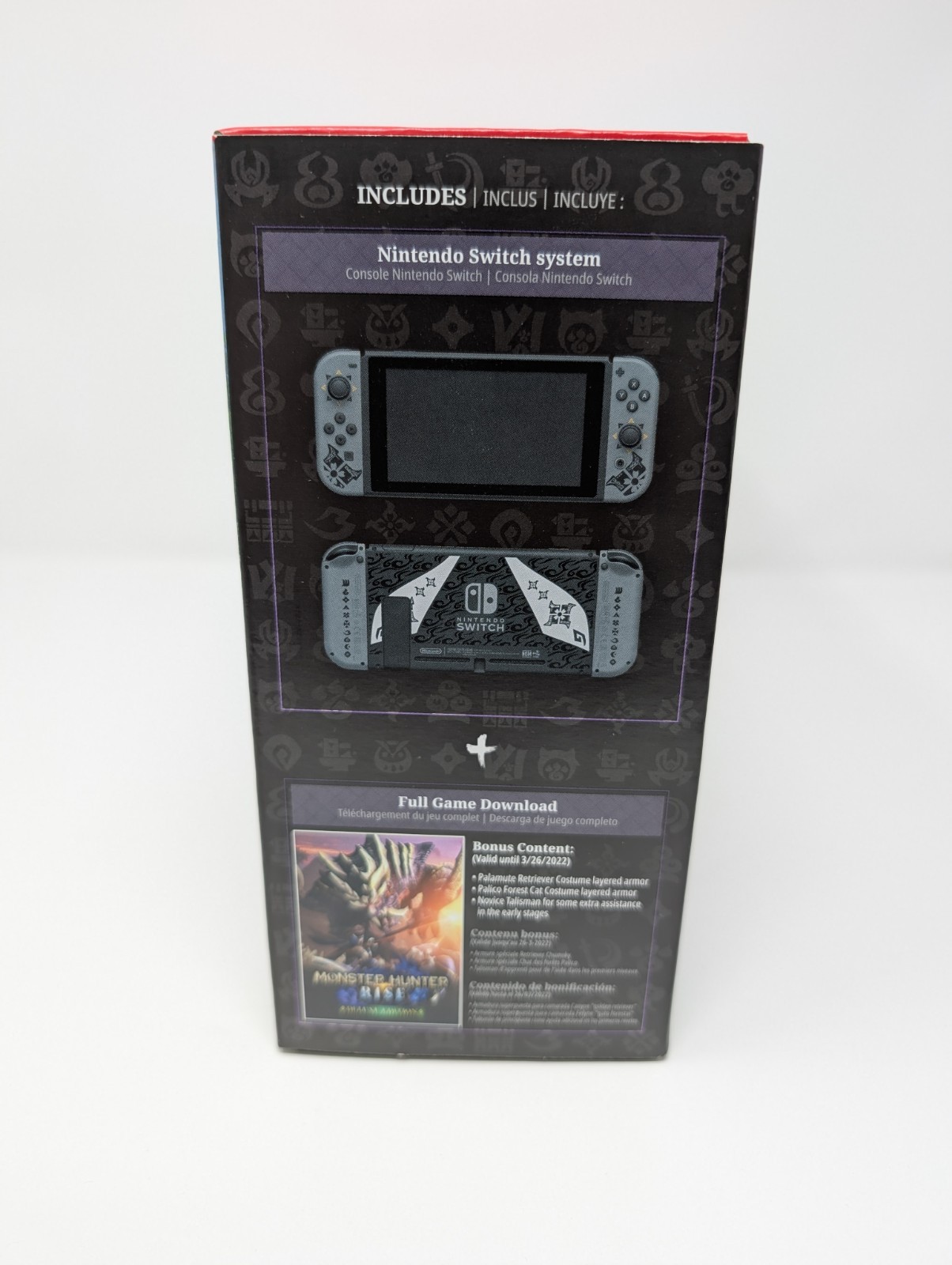 Nintendo Switch Monster Hunter Rise Console Deluxe Edition and Zelda Case – New