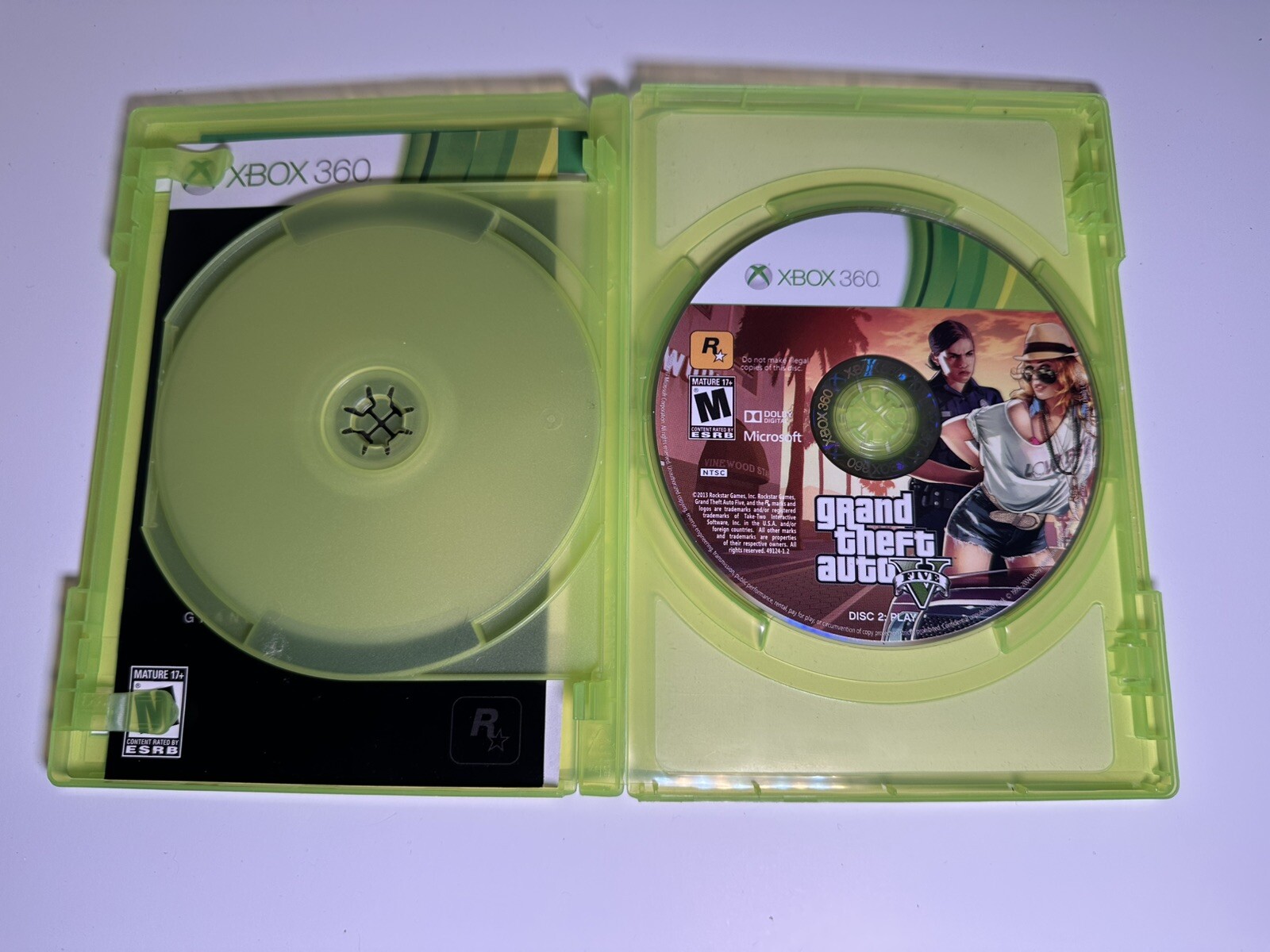 XBox 360 S Console Bundle with controller, keyboard attachment, and 5 games
