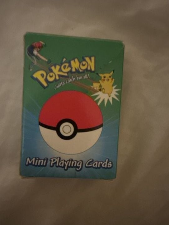 Vintage 1999 Pokemon Mini Playing Cards Pokeball Edition