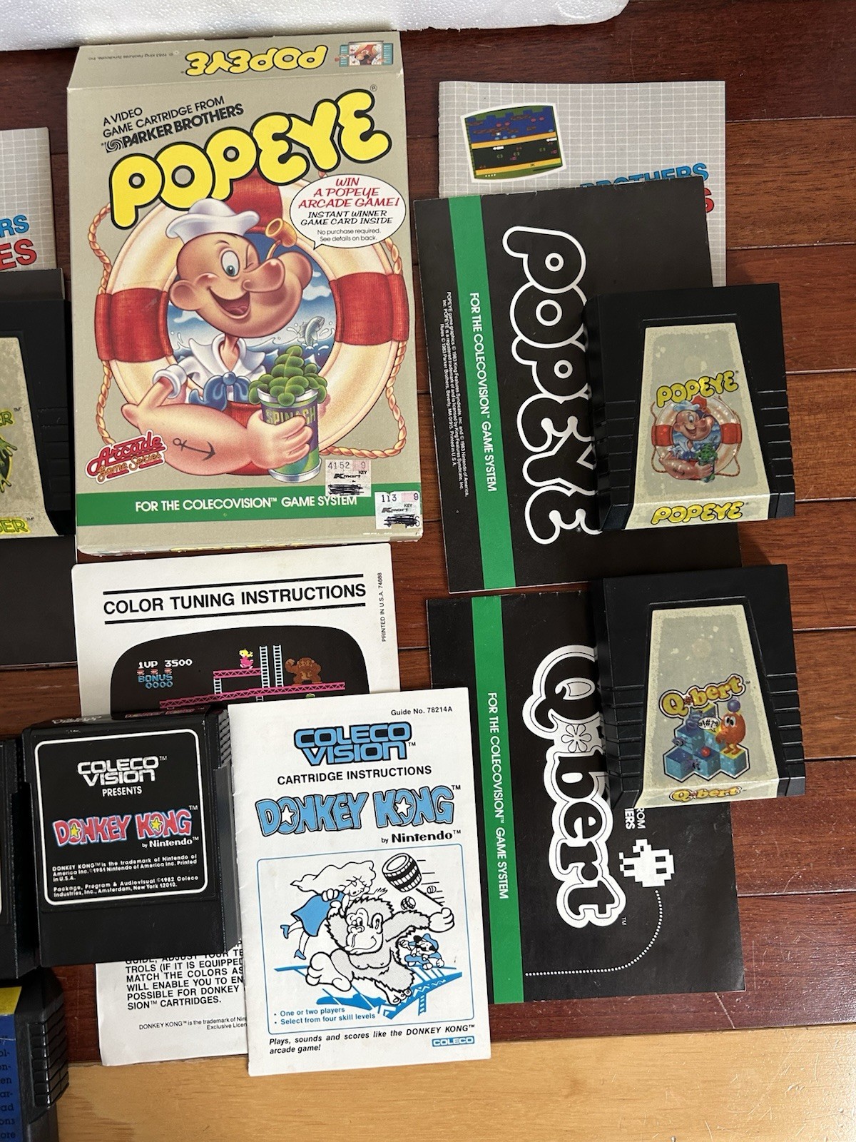 ColecoVision Console 1982 Complete In Box CIB With 10 Games Donkey Kong, Mr. Do