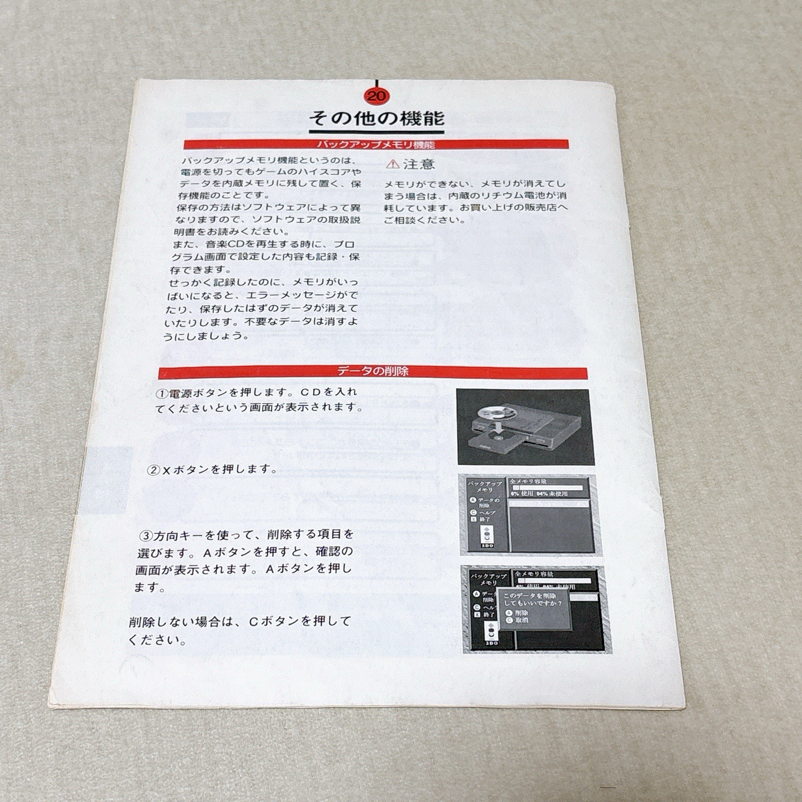 SANYO 3DO TRY IMP-21 Console Controller Manual AV Cable Tested Japan