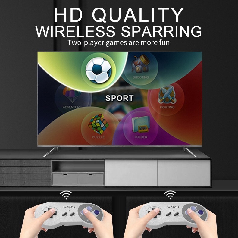 Game Console Retro Sf900 Video Wireless Games Stick Hd 2.4 5000