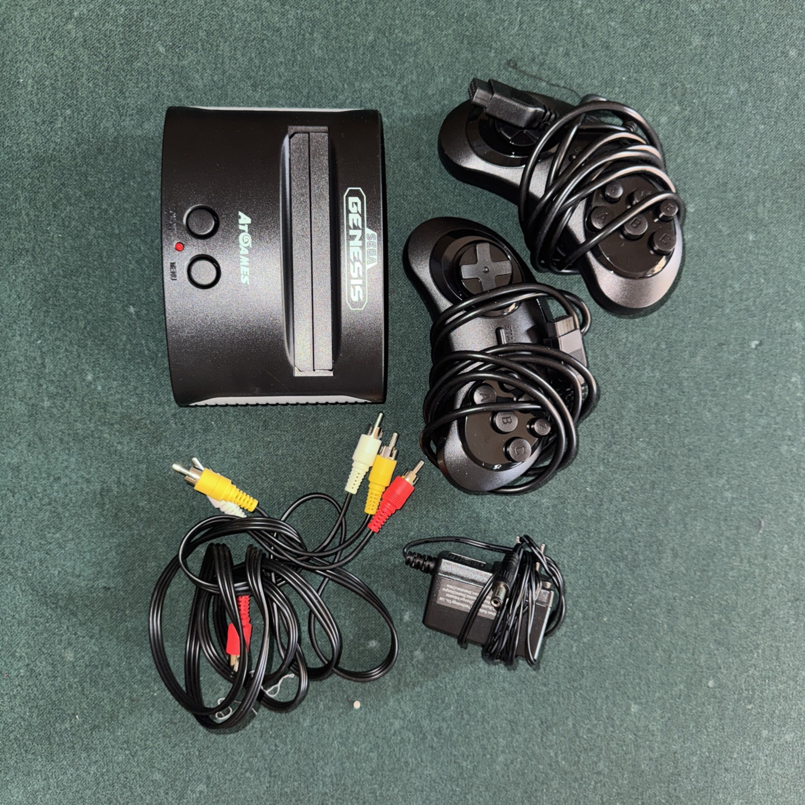 Sega Genesis Classic Game Console and 2 controllers w/Power and RCA cords