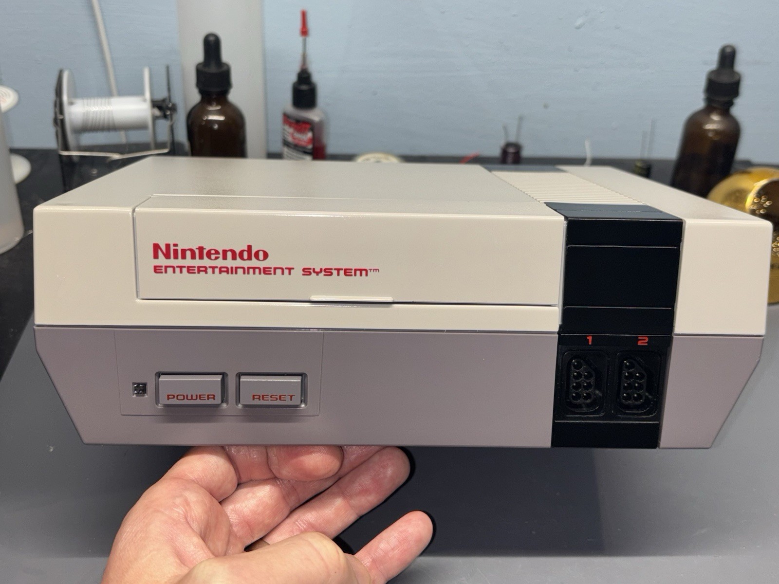Ultimate NES RGB Nintendo Front Loader Full Recap LED Expansion Audio NESRGB V5