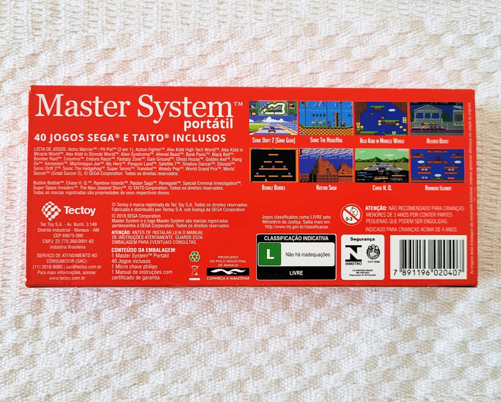 MASTER SYSTEM PORTABLE (PORTATIL) CIB – RARE HANDHELD CONSOLE BY TECTOY BRAZIL🔥