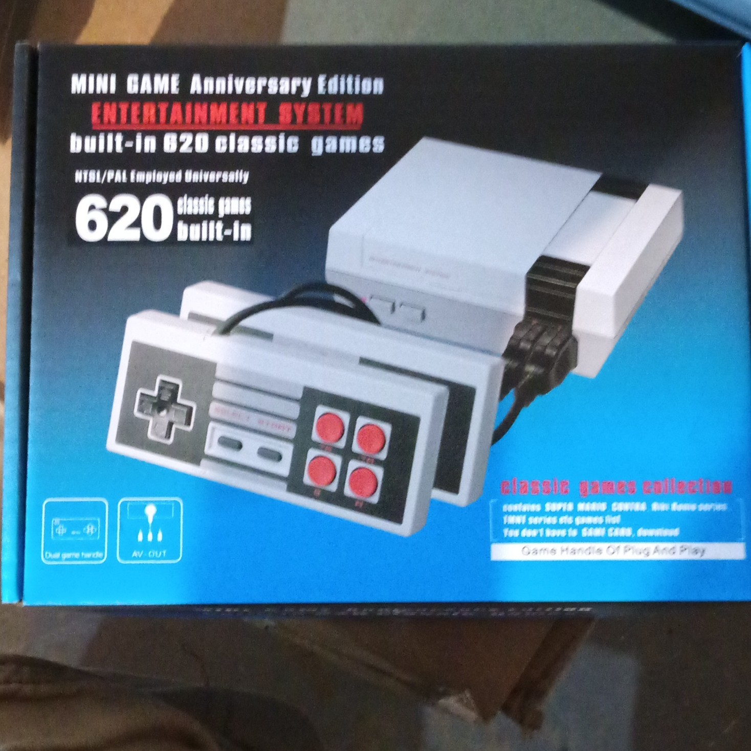 Mini Game Anniversary Edition Home Console 620 Games Plug & Play AV-Out NTSC/PAL