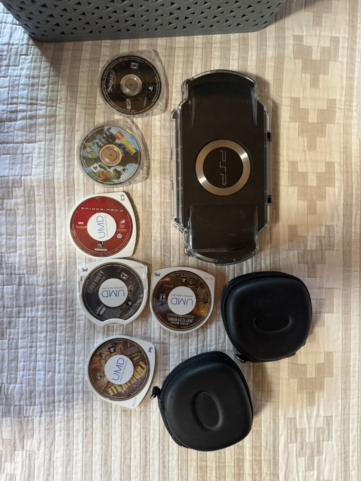 Sony PSP-1001 Handheld Console Bundle – Upgraded 128GB + 19 Games + 9 UMD Movies