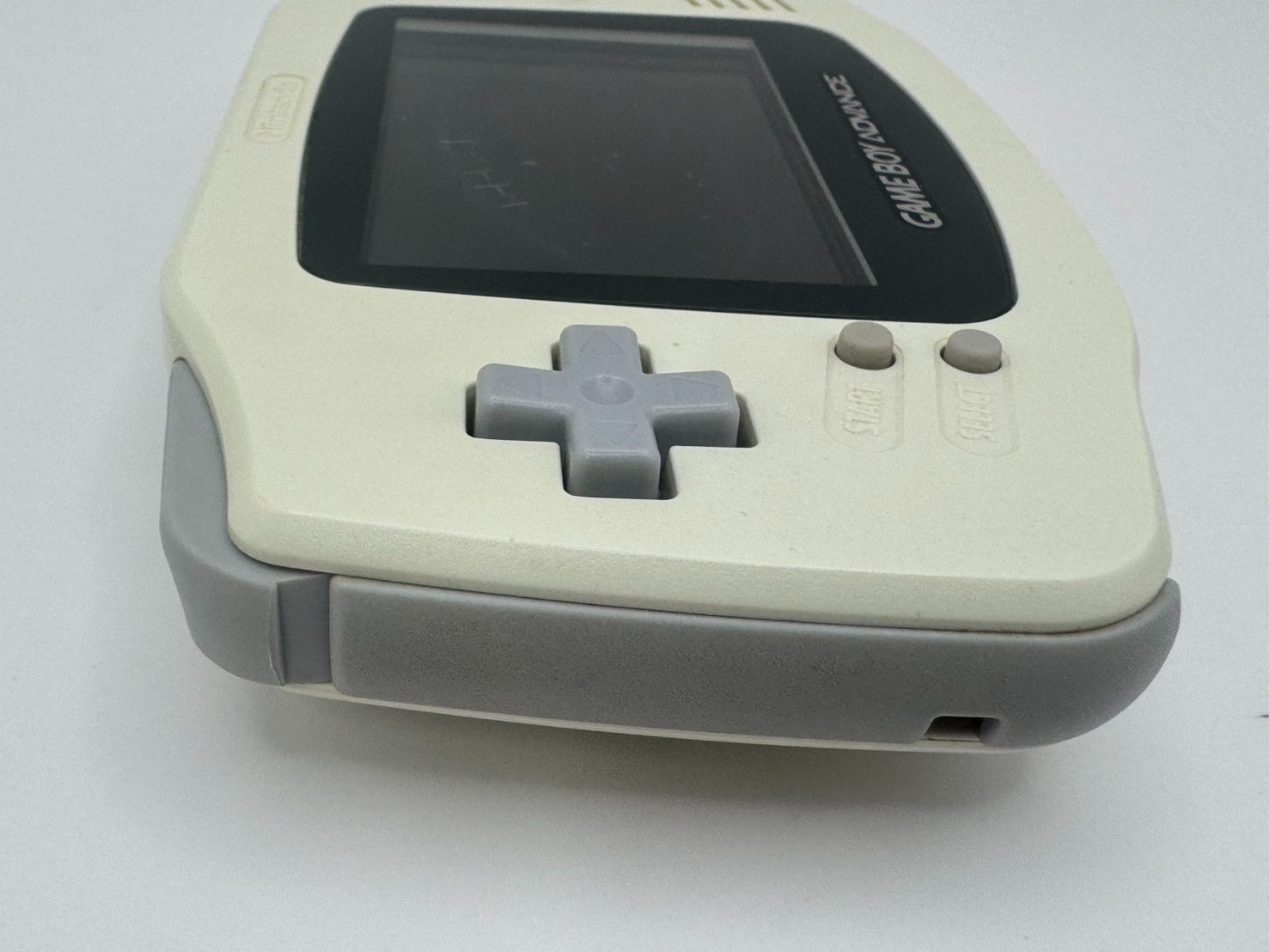 Nintendo Game Boy Advance White AGB-001 Console Tested LCD Dark Marks Japan