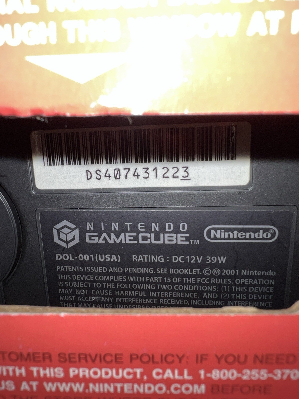 Nintendo GameCube Game Console System Black DOL-001