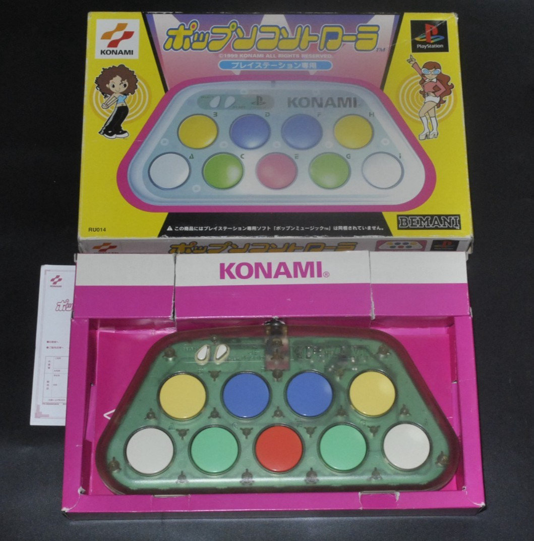 KONAMI Pop’n Controller for PlayStation PS1 PS2 RU014 BEMANI Pop’n Music Boxed