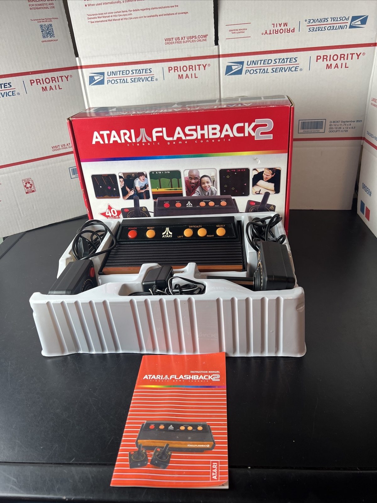 Atari Flashback 2 Launch Edition Black Plug & Play TV Game Video Game Vintage