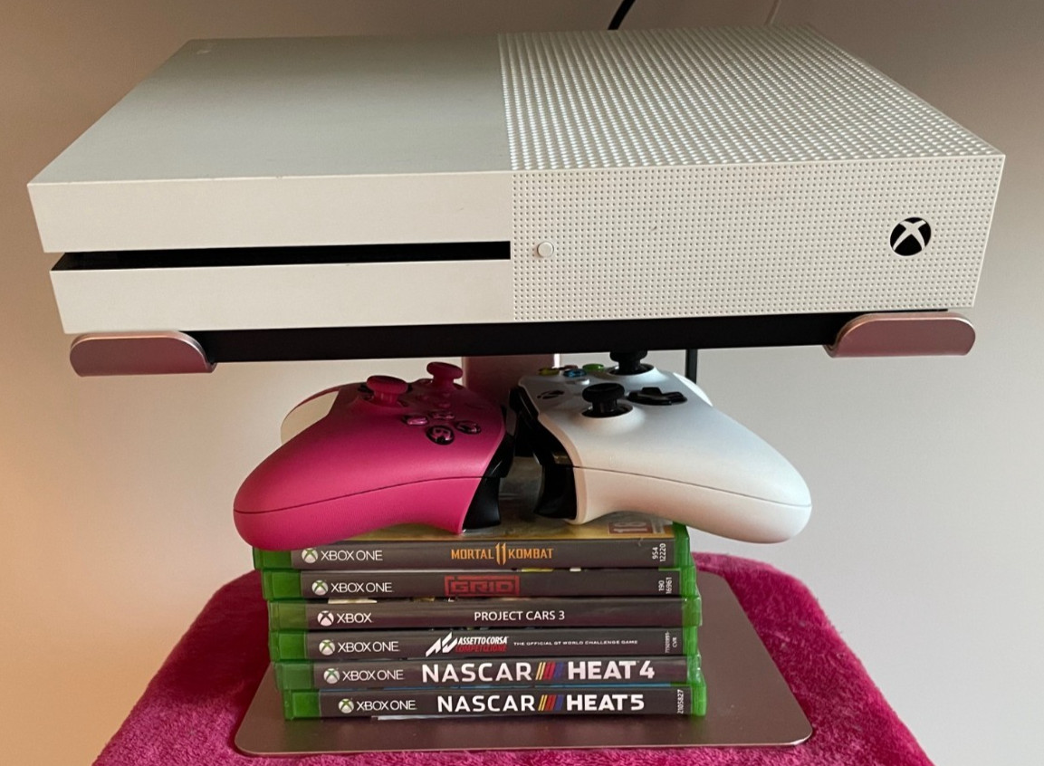 Microsoft XBox One S 1TB Console White-Includes 6 Games Bundle Package