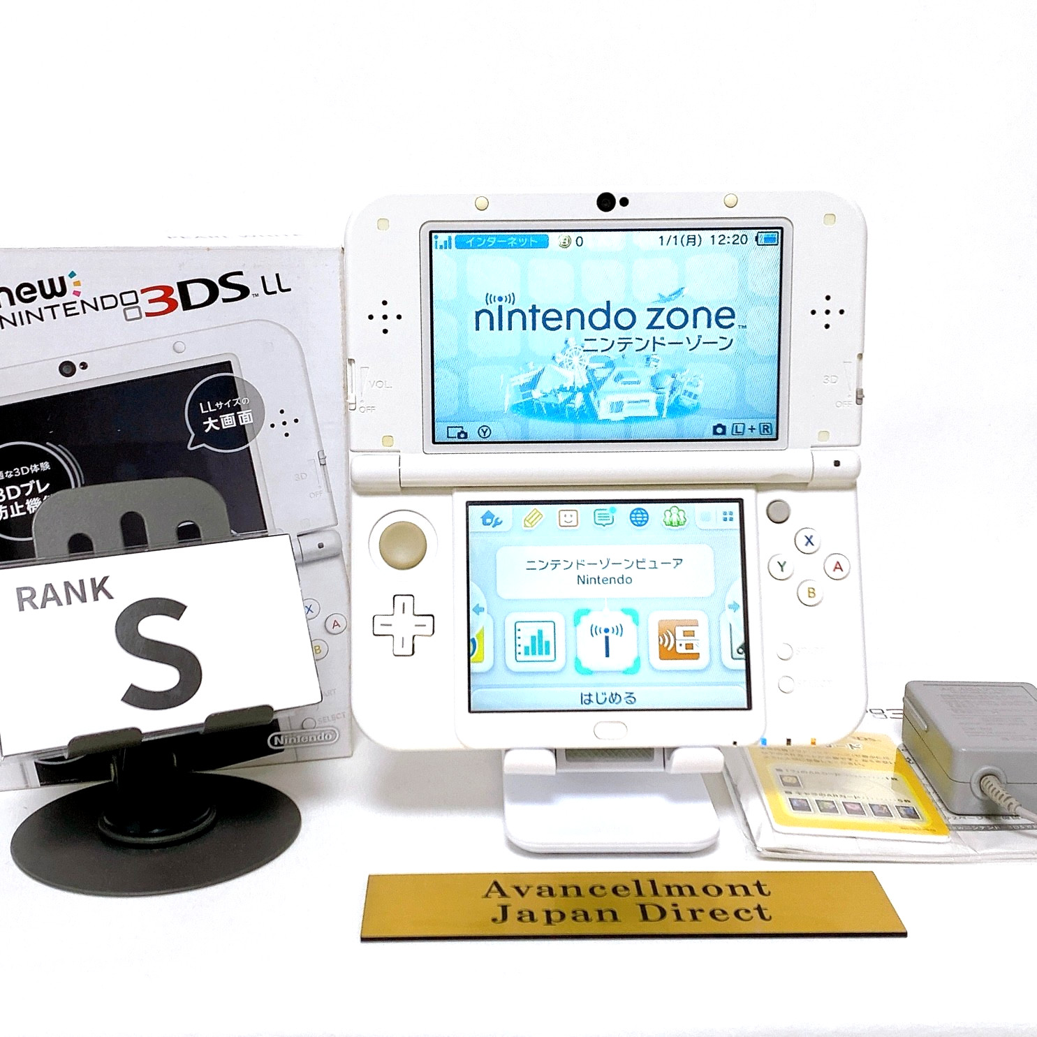 【Dual IPS】New Nintendo 3DS XL LL Pearl White Console Japan Tested Fast Shipping