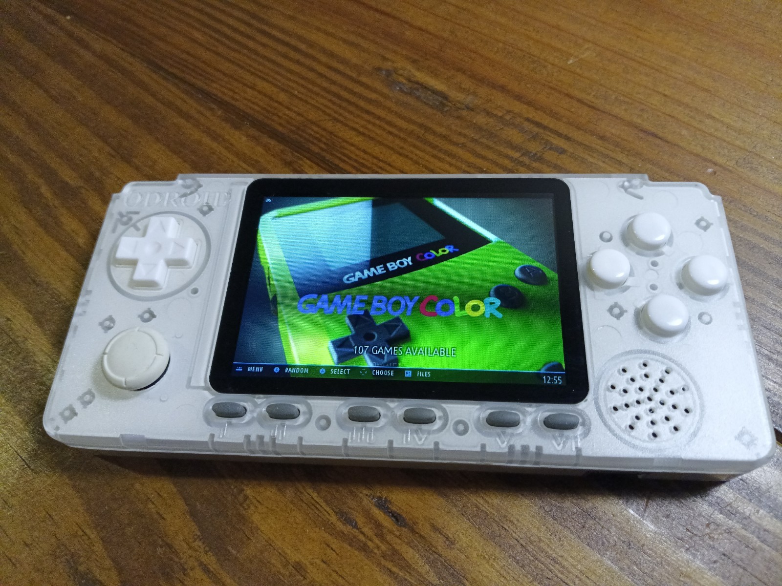 Odroid Go Advance Linux Emulation Handheld NES, SNES, Genesis, etc FROSTED WHITE