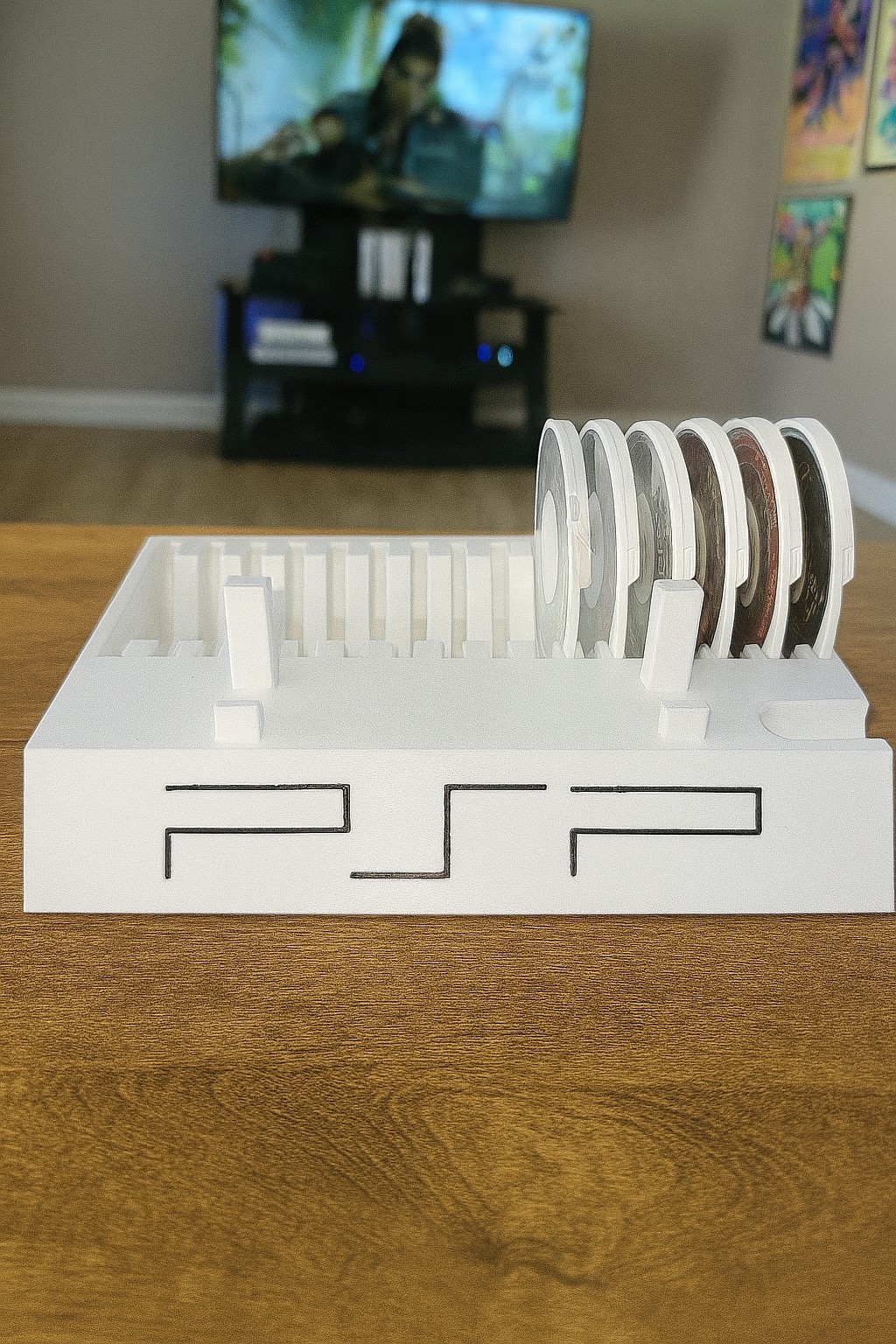 Sony PSP 2000/3000 Display Stand With PSP Game Holder 3D Printed Holds 15 Games