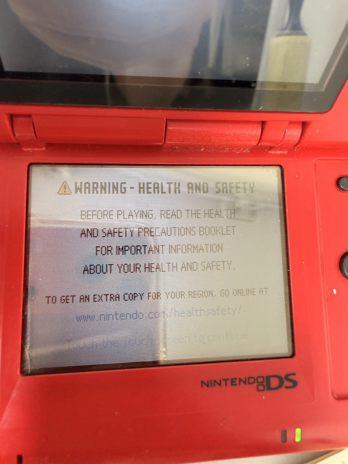 Nintendo DS Mario Kart Pack Red Handheld System with Box Manual NO Game Included
